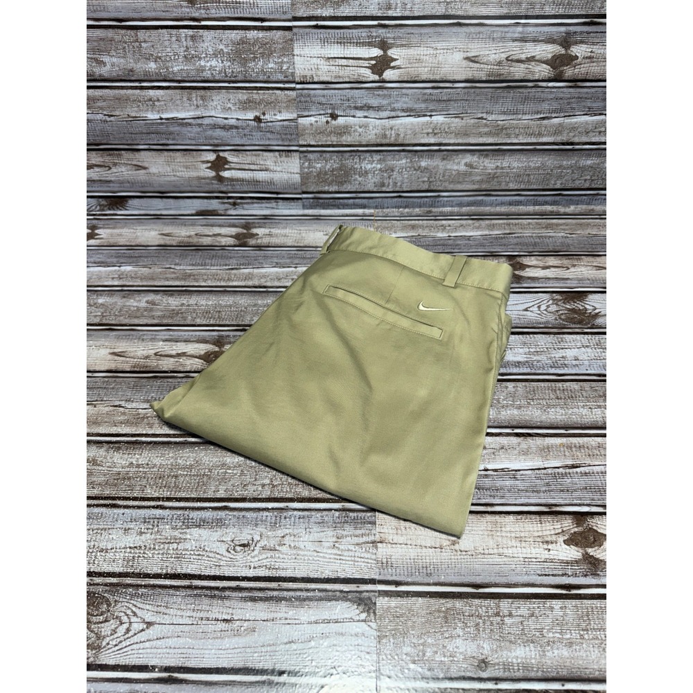 Nike Golf Tour Performance Pants Mens 34x29 Actual Khaki Flat‎ Front Chino